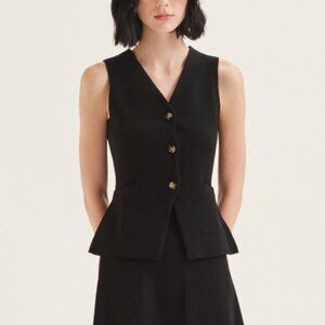 Soft Milano Knit Vest - Black